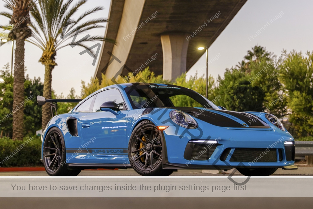 AE x Porsche GT3RS Miami Blue
